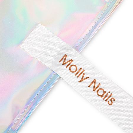 Torba lunchowa holo premium biała MollyNails