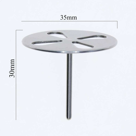 Pododisk pedicure disc set: disc mandrel + 50 replaceable discs, XL 35 mm