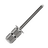 Steel mandrel for abrasive caps, silver