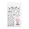 Dünne, selbstklebende Weihnachts-Nagelsticker von MollyNails F283, schwarz