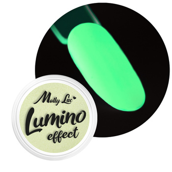 Poudre pour ongles phosphorescente MollyLac Lumino Effect n° 2