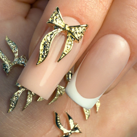 Adornos para uñas: lazos 3D MollyNails n.º 2, 10 unidades