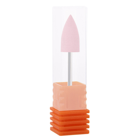 Pink flame rubber cutter with silver shank G1020K
