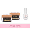 MollyNails PRO MATCH SYSTEM 2+1 Angel Pink: 2 geles de construcción + Doctor Top 15 g
