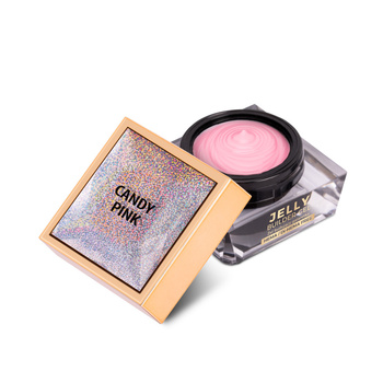Jelly Builder Gel von MollyNails – Candy Pink, ein dickflüssiges, hartes Gel zum Aufbau von Gele, HEMA/Di-HEMA-frei, 15 g