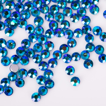 Glas-Strasssteine für Nägel SS5 Blue Zircon AB ca. 50 Stück