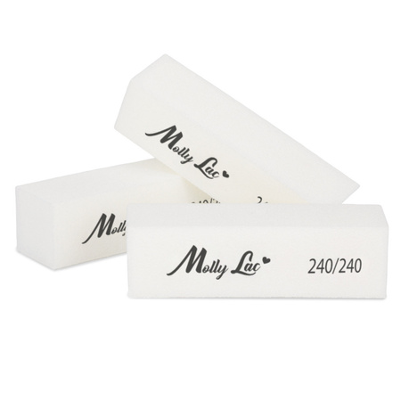 Bloc de polissage MollyLac 240/240 Premium blanc, 1 pièce