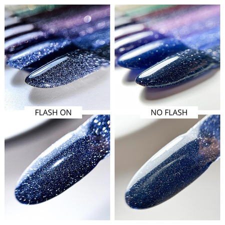 Esmalte híbrido MollyNails Flashing Lights 3 Intensity sin HEMA/Di-HEMA, 8 g, n.º 618