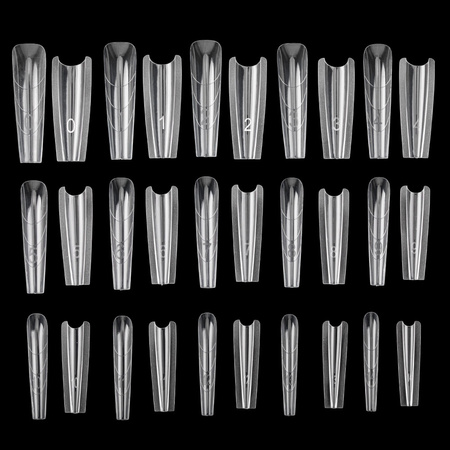 Double-sided sandwich-style nail forms, "Sandwich Dual Forms" case W555, MollyNails, 240 pcs