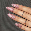 Polvere per decorazioni sulle unghie con effetto specchio MollyLac Glass Effect Deep Pink n. 4