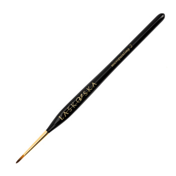 Micropainting-Pinsel für Verzierungen, schwarz, Borstenlänge 11 mm, Laskovska Brushes
