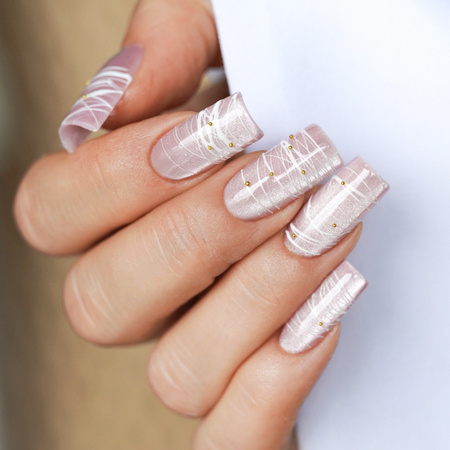 Gel décoratif Spider Gel MollyNails blanc, sans HEMA/Di-HEMA, 5 g