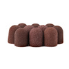 Capuchons abrasifs pour pédicure avec insert en coton, 13 mm, grain 120, marron, AlleMed, 10 pièces