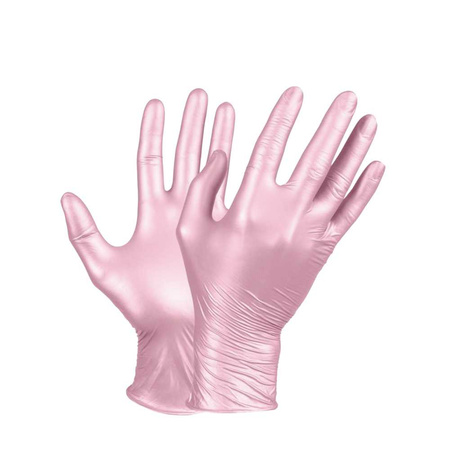 Gants jetables en nitrile Beaute Luxe, taille S, couleur perle, 50 pièces