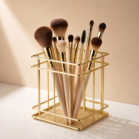 Gold Brush Organizer Stand No. 4