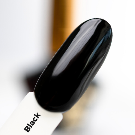 Klassischer Nagellack STEP 2: Color Lacquer Vinyl Effect System MollyNails Black 10 ml