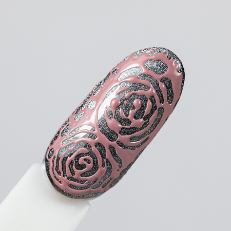 Creative Flow Color Gel - Gel creativo para Nail Art con efecto de diseños difuminados y suaves MollyNails Muted Rose Sin HEMA/Di-HEMA 5 g