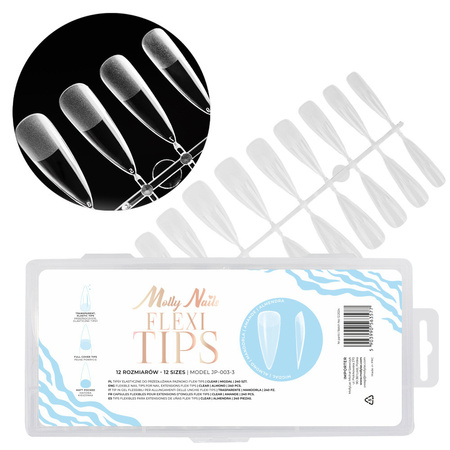 Flexi Tips von MollyNails für die schnelle Nagelverlängerung, mandelförmig, 240 Stück