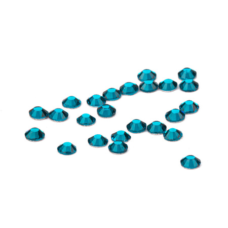 Glas-Strasssteine für Nägel SS10 Blue Zircon ca. 50 Stück