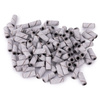 Manicure and pedicure caps, mandrels, abrasive caps, mini cylinder 3 mm, 180 grit, white, 50 pcs.