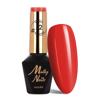 Vernis hybride MollyNails Juicy par Monika Mielniczuk, sans HEMA/Di-HEMA, 8 g, n° J2