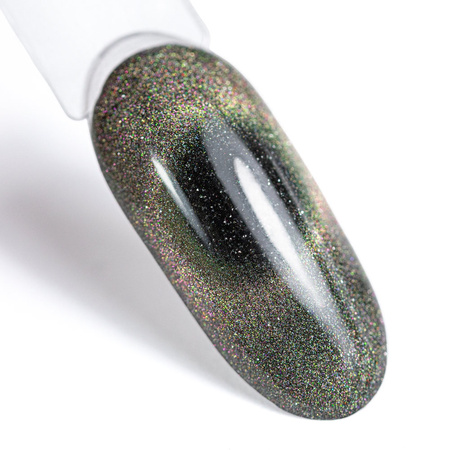 Магнітний гібридний лак з ефектом котячого ока Cat Eye Flashing Magic MollyLac 10 г № 156