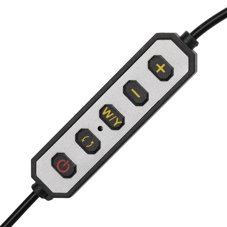 35-W-LED-Kosmetiklampe, schattenfrei, schwarz, mit Strasssteinen, Größe L, HQ-75X