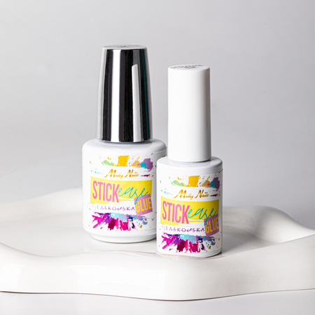 Base adesiva per il fissaggio di adesivi STICKease glue MollyNails by Laskovska senza HEMA/Di-HEMA 7 g