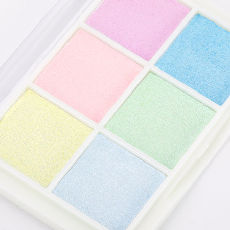 Polvere per unghie effetto specchio, cofanetto da 6 colori MollyNails n. 8