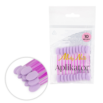 Applikator (Handpuppe) zum Einreiben von Puder von MollyNails, violett, 10 Stück