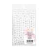 Thin self-adhesive Christmas nail stickers MollyNails F282 silver
