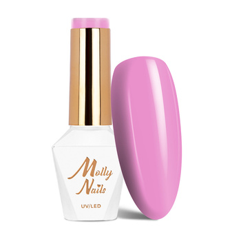 MollyNails Hybridlack Flamingo Dusty Pink, HEMA/Di-HEMA-frei, 8 g, Nr. 140