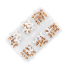 Confezione di decorazioni con fiocchi 3D MollyNails, motivo leopardato, 45 pezzi