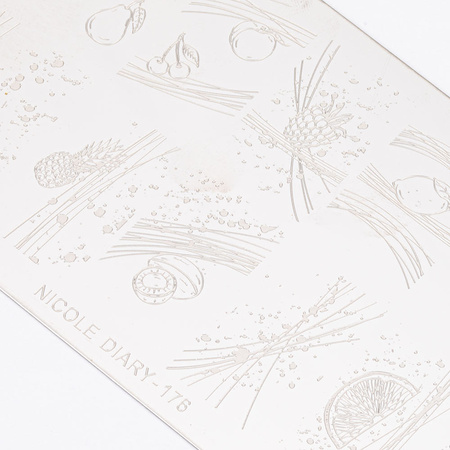Plaque de tampons à motifs Nicole Diary n° 176