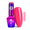 Vernis hybride MollyLac Power Flower Pink Gerbera, sans HEMA/Di-HEMA, néon, 10 g, n° 722