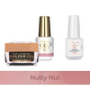 MollyNails PRO MATCH SYSTEM 2+1 Nutty Nut 2 gel modellanti + Doctor Top 15 g