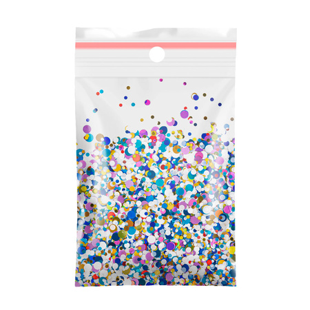 Bunte Nagelverzierung Pop-Up! Sommersprossen, Konfetti, Tropfen, Punkte, Kreise – Princess Nails Nr. 9, 20 g