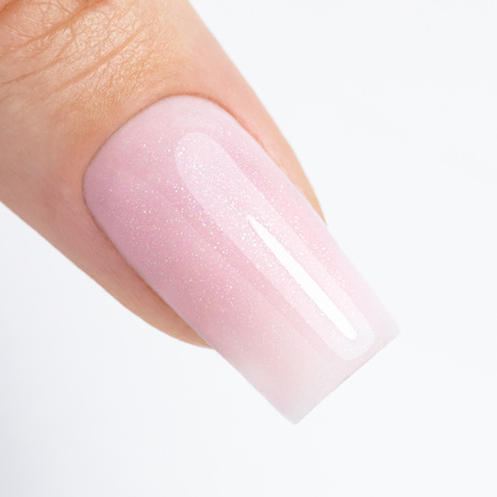 Rubber base flexible nails manicure pedicure for decorations S.O.S. Antidote Pro Salon MollyNails Sparkling Mousse 15g
