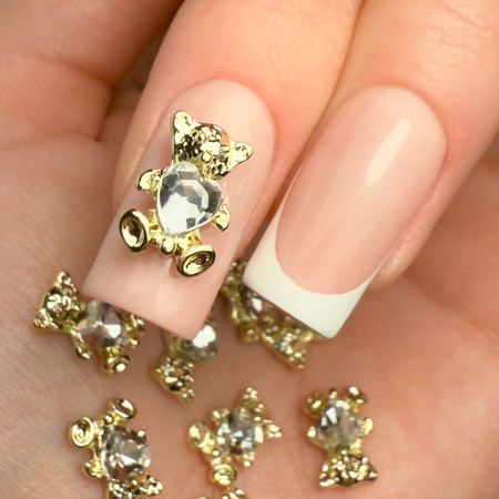 3D-Bären-Nageldekorationen von MollyNails Nr. 2, 10 Stück