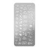 Stamp plate with Nicole Diary patterns No. 184