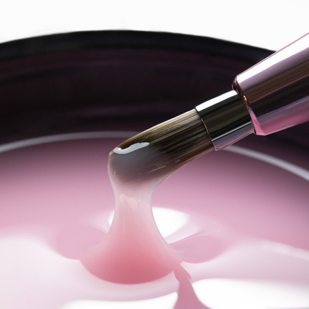 Pennellino automatico per gel Oval Pro Gel rosa dorato MollyNails n. 6