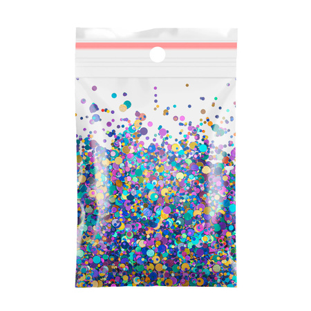 Bunte Nagelverzierung Pop-Up! Sommersprossen, Konfetti, Tropfen, Punkte, Kreise – Princess Nails Nr. 8, 20 g