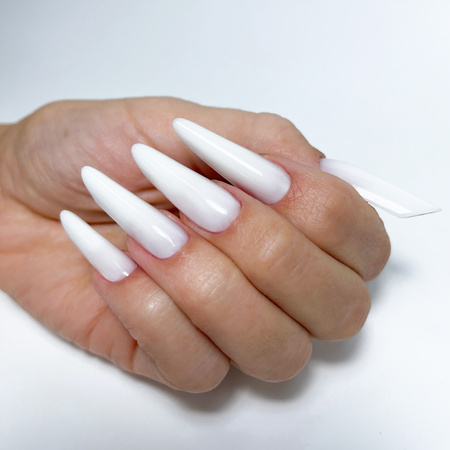 Gel acrílico Polygel para la aplicación de uñas postizas AcrylGel MollyNails sin HEMA/Di-HEMA, blanco, 30 ml