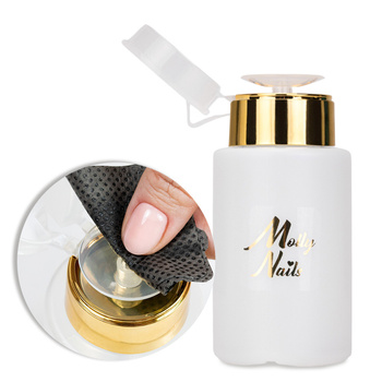 MollyNails Pumpspender für Flüssigkeiten, goldfarben, 150 ml