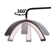 Lampada cosmetica a LED ad arco da 45 W, da pavimento, senza ombre, nera HQ-U28