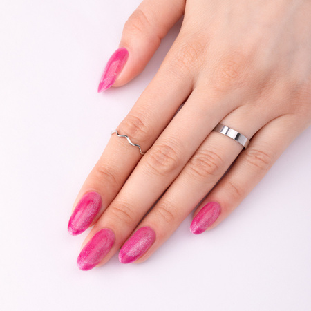 Esmalte híbrido MollyNails Neon Flashy Cat Eye sin HEMA, 8 g, n.º 173