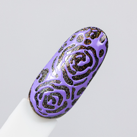 Creative Flow Color Gel - Gel créatif pour NailArt permettant de réaliser des motifs fondants et fluides MollyNails Lavender Sans HEMA/Di-HEMA 5 g