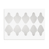 Moules autocollants en silicone pour Dual Form, forme ovale courte ST012-2 MollyLac, 24 pièces