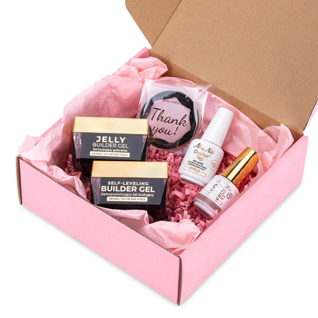 MollyNails PRO MATCH SYSTEM 3+1 Coffee Blush: 3 builder gels + Doctor Top 15g