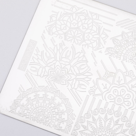Plaque pour tampons à motifs ZG-L005